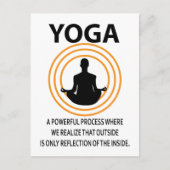 ヨガ瞑想ヨガ ポストカード (正面)