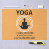 ヨガ瞑想ヨガ 薄葉紙 (クラフト)
