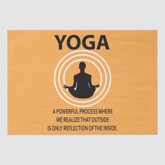 ヨガ瞑想ヨガ 薄葉紙 (正面)