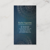 ヨガ瞑想先生オモダンレンジ金ゴールド曼荼羅 名刺 (裏面)