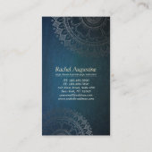 ヨガ瞑想先生金ゴールドマンダラロイヤリティパンチ ロイヤリティカード (裏面)