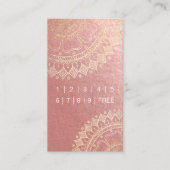 ヨガ瞑想先生金ゴールドマンダラロイヤリティパンチ ロイヤリティカード (正面)