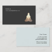 ヨガ瞑想姿勢名刺 名刺 (正面/裏面)