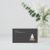 ヨガ瞑想姿勢名刺 名刺 (スタンド正面)