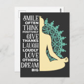 ヨガ瞑想引用文禅宗 ポストカード (正面/裏面)