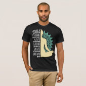 ヨガ瞑想引用文禅宗 Tシャツ (正面フル)