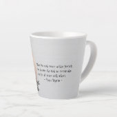 ヨガ瞑想指導者レイキマスター蓮の座り姿勢 カフェラテマグ (右アングル)