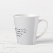 ヨガ瞑想指導者レイキマスター蓮の座り姿勢 カフェラテマグ (右)