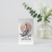 ヨガ瞑想指導者レイキマスター蓮の座り姿勢 予約カード (スタンド正面)