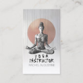 ヨガ瞑想指導者レイキマスター蓮の座り姿勢 予約カード (正面)