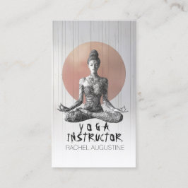 ヨガ瞑想指導者レイキマスター蓮の座り姿勢 予約カード