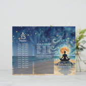 ヨガ瞑想星空月海トライフォールド (スタンド正面)
