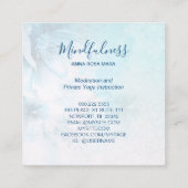 *~*ヨガ瞑想曼荼羅霊気フローラグリッター スクエア名刺 (裏面)