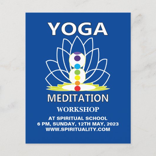 ヨガ瞑想 チラシ (正面)