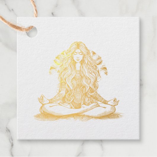 ヨガ瞑想 フェイバータグ (正面)