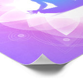 ヨガ瞑想 ポスター (角)