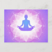 ヨガ瞑想 ポストカード (正面)