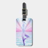 ヨガ禅ニューエイジパーソナライズされた荷物 ラゲッジタグ (正面縦)