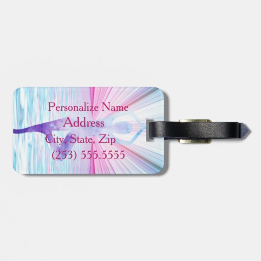 ヨガ禅ニューエイジパーソナライズされた荷物 ラゲッジタグ (裏面横)