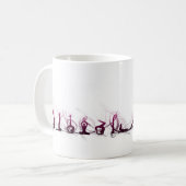 ヨガ移動 コーヒーマグカップ (正面左)