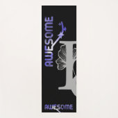 ヨガ素晴らしマットフィットネス抽象芸術トレンドラベンダー ヨガマット (正面)