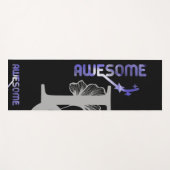 ヨガ素晴らしマットフィットネス抽象芸術トレンドラベンダー ヨガマット (正面(横))