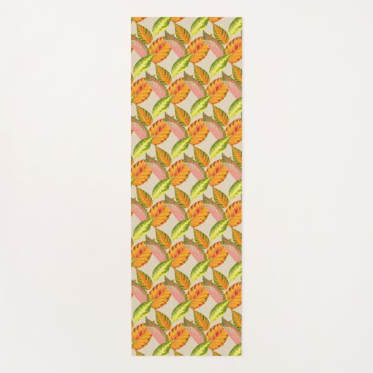 ヨガ芸術品を気取ったマットの秋 ヨガマット (正面)