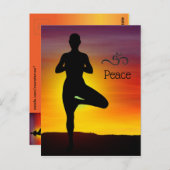 ヨガ葉書 ポストカード (正面/裏面)