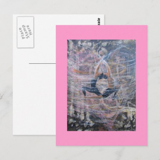 ヨガ葉書 ポストカード (正面/裏面)