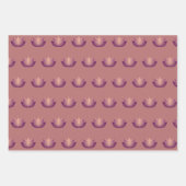 ヨガ蓮の花模様 ラッピングペーパーシート (正面2)