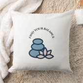 ヨガ装飾用クッション- 「ナマステの雰囲気」 & 「Find Your B」 クッション (ブランケット)