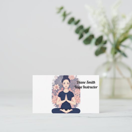 ヨガ訓練 名刺 (スタンド正面)