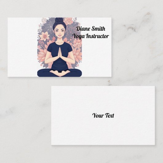 ヨガ訓練 名刺 (正面/裏面)