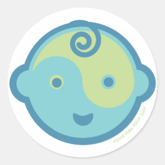 ヨガ話ベビーLil' Yogi Stickers ラウンドシール