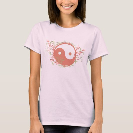 ヨガ話:かわいらしイン – ヤン記号 Tシャツ (正面)