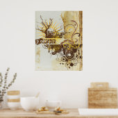 ヨガ話：イエローパワーチャクラ ポスター (キッチン)