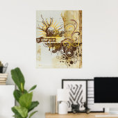 ヨガ話：イエローパワーチャクラ ポスター (ホームオフィス)