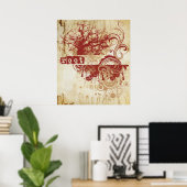 ヨガ話:レッドルートチャクラ ポスター (ホームオフィス)