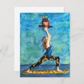 ヨガ誕生日カード シーズンカード (正面/裏面)