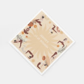 ヨガ誕生日パーティー スタンダードランチョンナプキン (角)