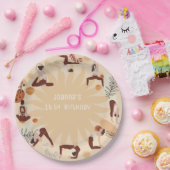 ヨガ誕生日パーティー ペーパープレート (パーティー)