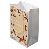 ヨガ誕生日パーティー ミディアムペーパーバッグ (裏面アングル)