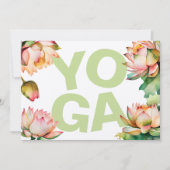 ヨガ誕生日パーティー 招待状 (正面)