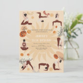 ヨガ誕生日パーティー 招待状 (スタンド正面)