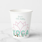 ヨガ誕生日パーティー 紙コップ (正面)