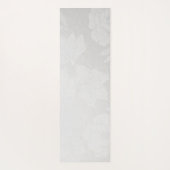 ヨガ講師 ホワイト＆シルバー マンダラ オーム シンボル ヨガマット (裏面)