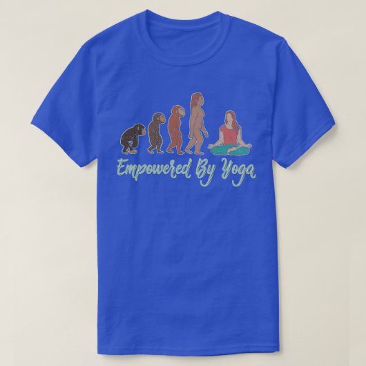 ヨガ進化によるエンパワッド Tシャツ (デザイン正面)