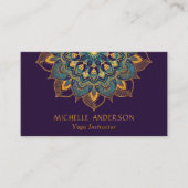 ヨガ金ゴールド曼荼羅 名刺 (正面)