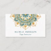 ヨガ金ゴールド曼荼羅 名刺 (正面)