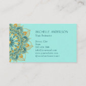 ヨガ金ゴールド曼荼羅 名刺 (裏面)